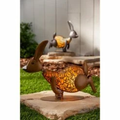 Garden Meadow Set of 2, 14.37" Solar Lighted Garden Meadow Rabbits -Cheap Garden Decor Store unnamed file 12883