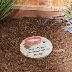 Zingz & Thingz Zingz & Thingz Cement "You Left Your Pawprints on Our Hearts" Pet Memorial Stepping Stone 12 Zingz & Thingz Zingz & Thingz Cement "You Left Your Pawprints on Our Hearts" Pet Memorial Stepping Stone -Cheap Garden Decor Store unnamed file 12935