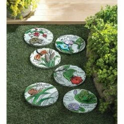 Zingz & Thingz Zingz & Thingz Cement "Welcome to My Garden" Stepping Stone