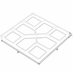 Gardenised Decorative Pavement Mold Cement Form Stamp Walkway Maker Patio Stepping Stone Pavers Reusable Pathway Mould, 2 Pack 15 Gardenised Decorative Pavement Mold Cement Form Stamp Walkway Maker Patio Stepping Stone Pavers Reusable Pathway Mould, 2 Pack -Cheap Garden Decor Store unnamed file 12991