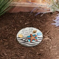 Zingz & Thingz Zingz & Thingz Concrete "Live Life with Joy and Passion!" Stepping Stone -Cheap Garden Decor Store unnamed file 13005