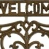Zingz & Thingz Zingz & Thingz Cast Iron Welcome Stepping Stone Brown