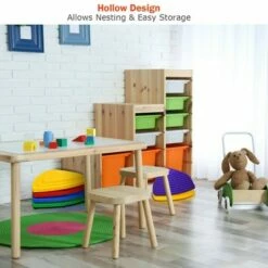 Costway 11pcs Kids Balance Stepping Stones w/ Non-Slip Bottom Indoor & Outdoor Toy -Cheap Garden Decor Store unnamed file 13062