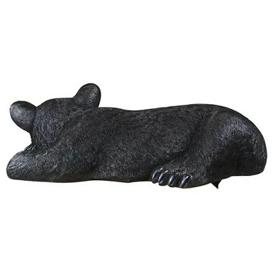 Design Toscano Lemont The Lovable Lounger Black Bear Statue 5 Design Toscano Lemont The Lovable Lounger Black Bear Statue - Image 3