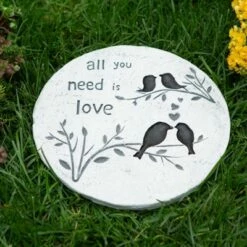 Zingz & Thingz Zingz & Thingz Cement "All You Need Is Love" Stepping Stone White