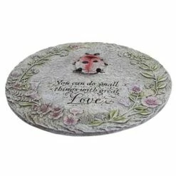 Roman Inc Home & Garden 11.25" Ladybug Stepping Stone Yard Decor Flower Love Roman, Inc - Stepping Stones And Pathways