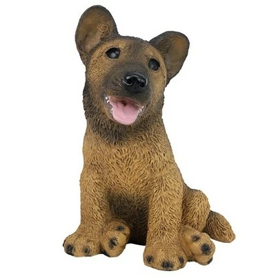 Design Toscano German Shepherd Puppy Dog Statue - Brown 4 Design Toscano German Shepherd Puppy Dog Statue - Brown - Image 2