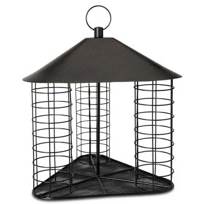 Suet Ball Metal Bird Feeder, Large Wild Bird Feeder, 12 Ball Capacity - Wildlife Sciences 3 Suet Ball Metal Bird Feeder, Large Wild Bird Feeder, 12 Ball Capacity - Wildlife Sciences