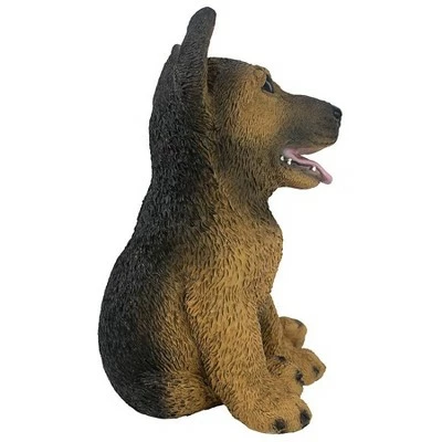Design Toscano German Shepherd Puppy Dog Statue - Brown 5 Design Toscano German Shepherd Puppy Dog Statue - Brown - Image 3