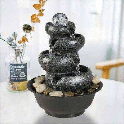 Watnature 11" 5-Tier Relaxation Water Fountain with LED Lights 4 Watnature 11" 5-Tier Relaxation Water Fountain with LED Lights - Image 2