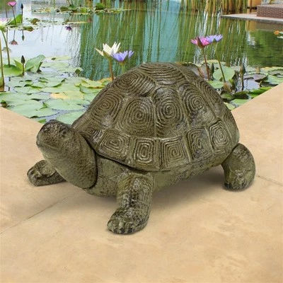 Design Toscano Aesop's Turtle Cast Iron Statue 4 Design Toscano Aesop's Turtle Cast Iron Statue - Image 2