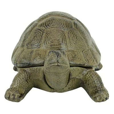 Design Toscano Aesop's Turtle Cast Iron Statue 5 Design Toscano Aesop's Turtle Cast Iron Statue - Image 3