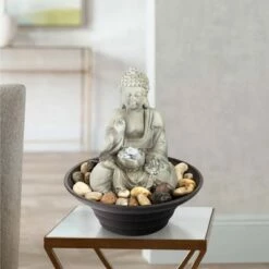 John Timberland Zen Buddha Indoor Tabletop Water Fountain with Light LED 10" High Sitting for Table Desk Office Relaxation 9 John Timberland Zen Buddha Indoor Tabletop Water Fountain with Light LED 10" High Sitting for Table Desk Office Relaxation -Cheap Garden Decor Store unnamed file 13304