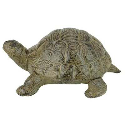 Design Toscano Aesop's Turtle Cast Iron Statue 6 Design Toscano Aesop's Turtle Cast Iron Statue - Image 4