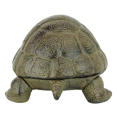 Design Toscano Aesop's Turtle Cast Iron Statue 7 Design Toscano Aesop's Turtle Cast Iron Statue - Image 5