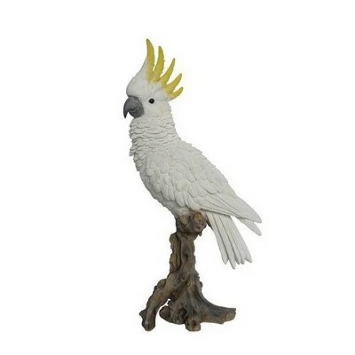 HI-LINE GIFT LTD 15" Polyresin Cockatoo on Branch Statue White - Hi-Line Gift 3 HI-LINE GIFT LTD 15" Polyresin Cockatoo on Branch Statue White - Hi-Line Gift