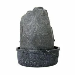 Watnature 9.8" Rocky Tabletop Water Fountain with LED Lights and Crystal Ball Gray -Cheap Garden Decor Store unnamed file 13341