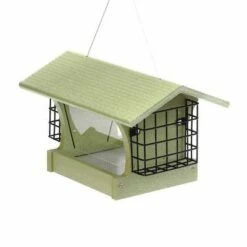 Birds Choice Bird's Choice Hopper Feeder with Suets Gray with Red Roof - Medium