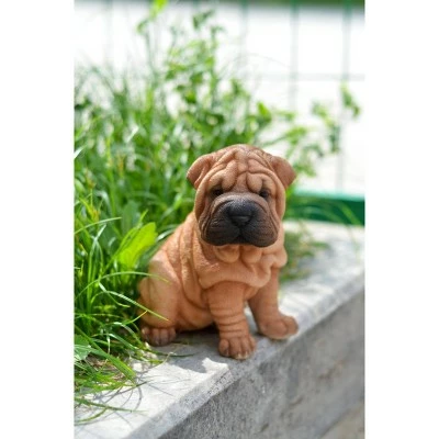 HI-LINE GIFT LTD 6" Polyresin Shar Pei Puppy Brown - Hi-Line Gift 6 HI-LINE GIFT LTD 6" Polyresin Shar Pei Puppy Brown - Hi-Line Gift - Image 4
