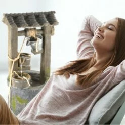 Nature Spring 4-Tier Wishing Well Outdoor Fountain With Cascading Waterfall - 32.5" -Cheap Garden Decor Store unnamed file 13467