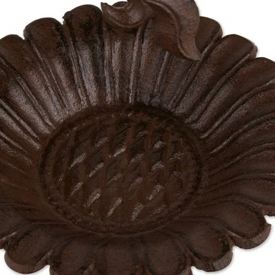 Zingz & Thingz Zingz & Thingz 8.35" Iron Sunflower Bird Feeder Brown 8 Zingz & Thingz Zingz & Thingz 8.35" Iron Sunflower Bird Feeder Brown - Image 7