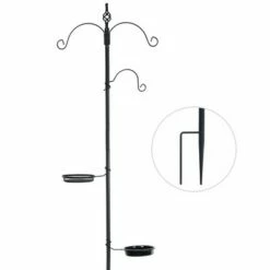 Costway Bird Feeding Station Kit Wild Bird Feeder Planter Hanger w/Mesh Tray & Bird Bath -Cheap Garden Decor Store unnamed file 13573