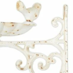 Zingz & Thingz Zingz & Thingz 8.5" Cast Iron Wall Mounted Bird Feeder Brown/White -Cheap Garden Decor Store unnamed file 13578