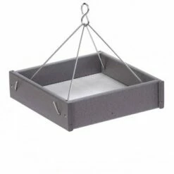 Birds Choice Bird's Choice Green Solutions Hanging Platform Feeder Gray - Small