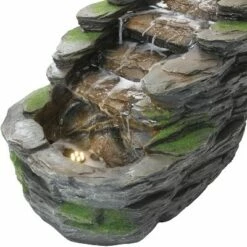Sunnydaze Decor Sunnydaze 14"H Electric Polyresin Shale Falls Outdoor Water Fountain with LED Lights -Cheap Garden Decor Store unnamed file 13649