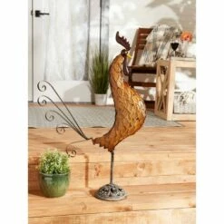 Zingz & Thingz Zingz & Thingz 31" Cast Iron Rooster Sculpture Brown -Cheap Garden Decor Store unnamed file 1365