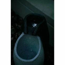 24.8" Modern Indoor/Outdoor Floor Waterfall Fountain with LED Light - Gray/Black - XBrand -Cheap Garden Decor Store unnamed file 13673