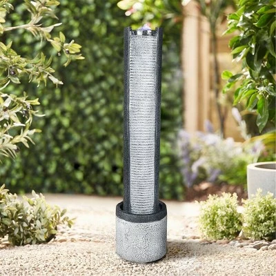 39.3" Indoor/Outdoor Floor Standing Modern Water Fountain - Watnature 4 39.3" Indoor/Outdoor Floor Standing Modern Water Fountain - Watnature - Image 2