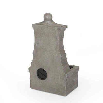 Duffy Outdoor 2-Tier Single Spout Fountain - Light Gray - Christopher Knight Home 3 Duffy Outdoor 2-Tier Single Spout Fountain - Light Gray - Christopher Knight Home