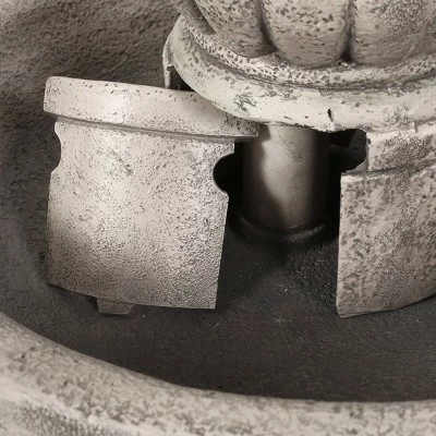 Frederick Outdoor 4 Spout Fountain - Light Brown - Christopher Knight Home 8 Frederick Outdoor 4 Spout Fountain - Light Brown - Christopher Knight Home - Image 6