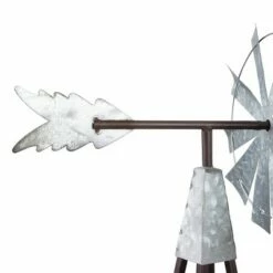 Rustic Bronze & Silver Metal Mini Windmill - Alpine Corporation -Cheap Garden Decor Store unnamed file 13717