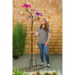 Evergreen 92"H Solar Wind Spinner, Spinning Flowers 9 Evergreen 92"H Solar Wind Spinner, Spinning Flowers -Cheap Garden Decor Store unnamed file 13724