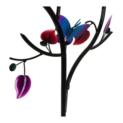 Evergreen 92"H Solar Wind Spinner, Spinning Flowers 8 Evergreen 92"H Solar Wind Spinner, Spinning Flowers - Image 6