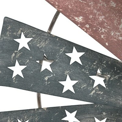 Alpine Corporation Alpine Patriotic Windmill Metal Wall Decor 6 Alpine Corporation Alpine Patriotic Windmill Metal Wall Decor - Image 5