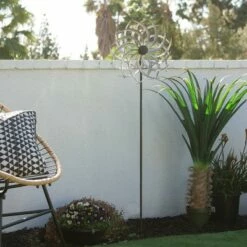 58" Iron Galvanized Windmill Garden Stake Gray - Alpine Corporation -Cheap Garden Decor Store unnamed file 13740