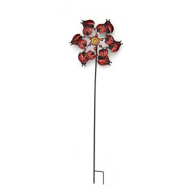 The Lakeside Collection Lakeside Decorative Garden Ladybug Wind Spinner Stake - Dynamic Outdoor Accent 2 The Lakeside Collection Lakeside Decorative Garden Ladybug Wind Spinner Stake - Dynamic Outdoor Accent