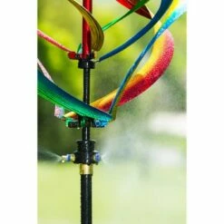 Evergreen 89"H Misting Wind Spinner, Multicolor Helix- Fade and Weather Resistant Outdoor Decor for Homes, Yards and Gardens -Cheap Garden Decor Store unnamed file 13794
