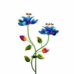 Evergreen 47"H Spinning Blue Flower Wind Spinner Garden Stake 6 Evergreen 47"H Spinning Blue Flower Wind Spinner Garden Stake -Cheap Garden Decor Store unnamed file 13820