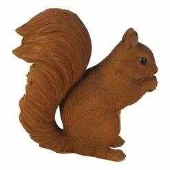 HI-LINE GIFT LTD 10" Polyresin Eating Squirrel Statue Brown - Hi-Line Gift