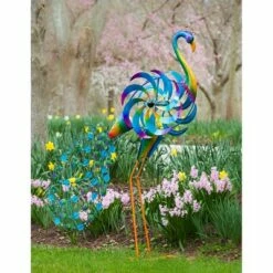 Evergreen 68"H Statement Peacock Wind Spinner -Cheap Garden Decor Store unnamed file 13848