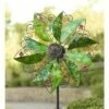 Wind & Weather Metal Leaf and Flower Wind Spinner with Solar Lights -Cheap Garden Decor Store unnamed file 13864