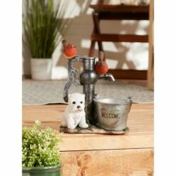 Zingz & Thingz Zingz & Thingz 12.25" Polyresin Little Pup and Water Pump Statue 17 Zingz & Thingz Zingz & Thingz 12.25" Polyresin Little Pup and Water Pump Statue -Cheap Garden Decor Store unnamed file 1393