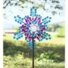 Wind & Weather Colored Discs Metal Snowflake-Inspired Wind Spinner -Cheap Garden Decor Store unnamed file 13932