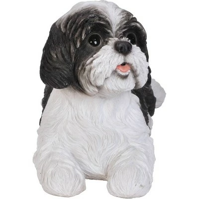 HI-LINE GIFT LTD 7.5" Polyresin Laying Down Shih Tzu Statue Black/White - Hi-Line Gift 3 HI-LINE GIFT LTD 7.5" Polyresin Laying Down Shih Tzu Statue Black/White - Hi-Line Gift