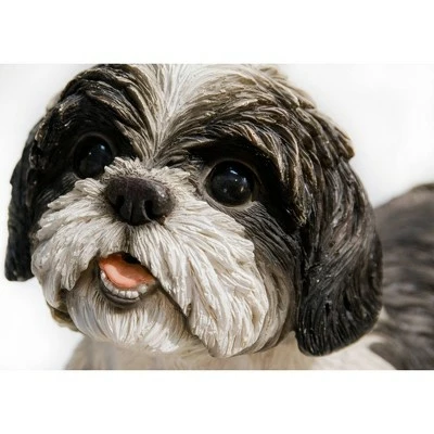 HI-LINE GIFT LTD 7.5" Polyresin Laying Down Shih Tzu Statue Black/White - Hi-Line Gift 4 HI-LINE GIFT LTD 7.5" Polyresin Laying Down Shih Tzu Statue Black/White - Hi-Line Gift - Image 2