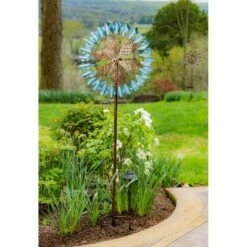 Evergreen 75"H Wind Spinner, Copper and Verdigris -Cheap Garden Decor Store unnamed file 13960